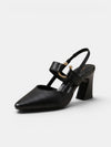 Gleamond | Women's Pointed Toe Buckle Strap Heels