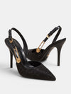 Gleamond | Women's Slingback Court Shoes with Pointed Toe and Buckle Strap
