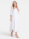 Gleamond | Women's Relaxed Fit Maxi Dress Casual Button Front Dress