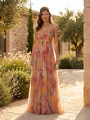 Gleamond | Women's Romantic Sleeveless Maxi Dress
