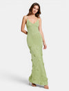 Gleamond | Women's Sequin Crochet Maxi Dress