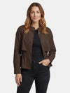 Gleamond | Women's Short Blouson Jacket with Stand Collar