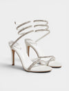 Gleamond | Women's Platform Sandals with Spiral Ankle Strap and Stiletto Heel