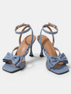 Gleamond | Women's Square Toe Heeled Sandals with Buckle Strap