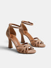 Gleamond | Women's Stiletto Sandals with Peep Toe and Ankle Strap