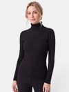 Gleamond | Women's Turtleneck Jumper with Ribbed Texture and Long Sleeves