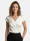Gleamond | Women's V Neck Short Sleeve Top