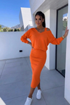 Women's Casual Elegance Sweatshirt and Dress Set