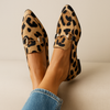 Printed Patterned Pointed Women's Loafers