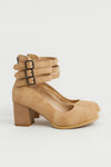 Women's Block Heel Ankle Strap Pumps for Elegant Casual Style