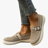 Women's Breathable Mesh Slip-On Sneakers with Adjustable Strap and Orthopaedic Support
